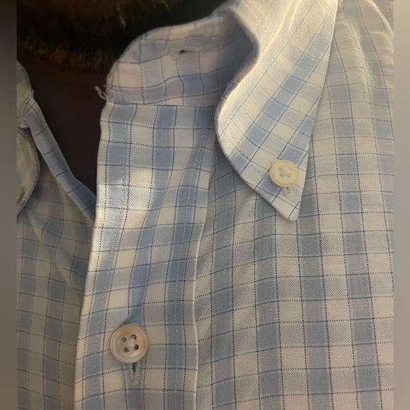 Smith & James Light Blue Gingham Button Down - Picture 4 of 4